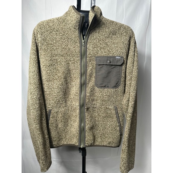 Woolrich Other - Woolrich Mens Full Zip Pile Fleece Jacket‎ Olive Green 16411 M